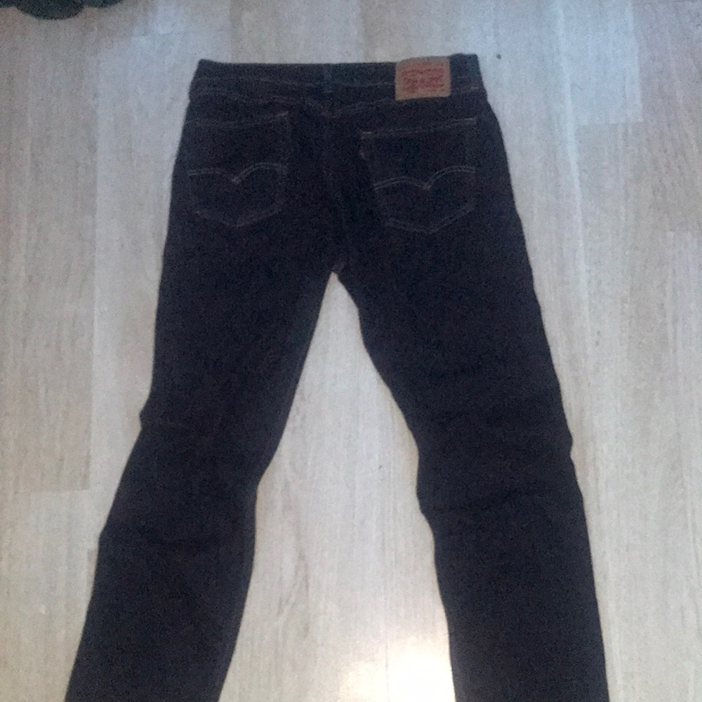 Levi's Black Straight Jeans Classic Style - Picture 2 of 3